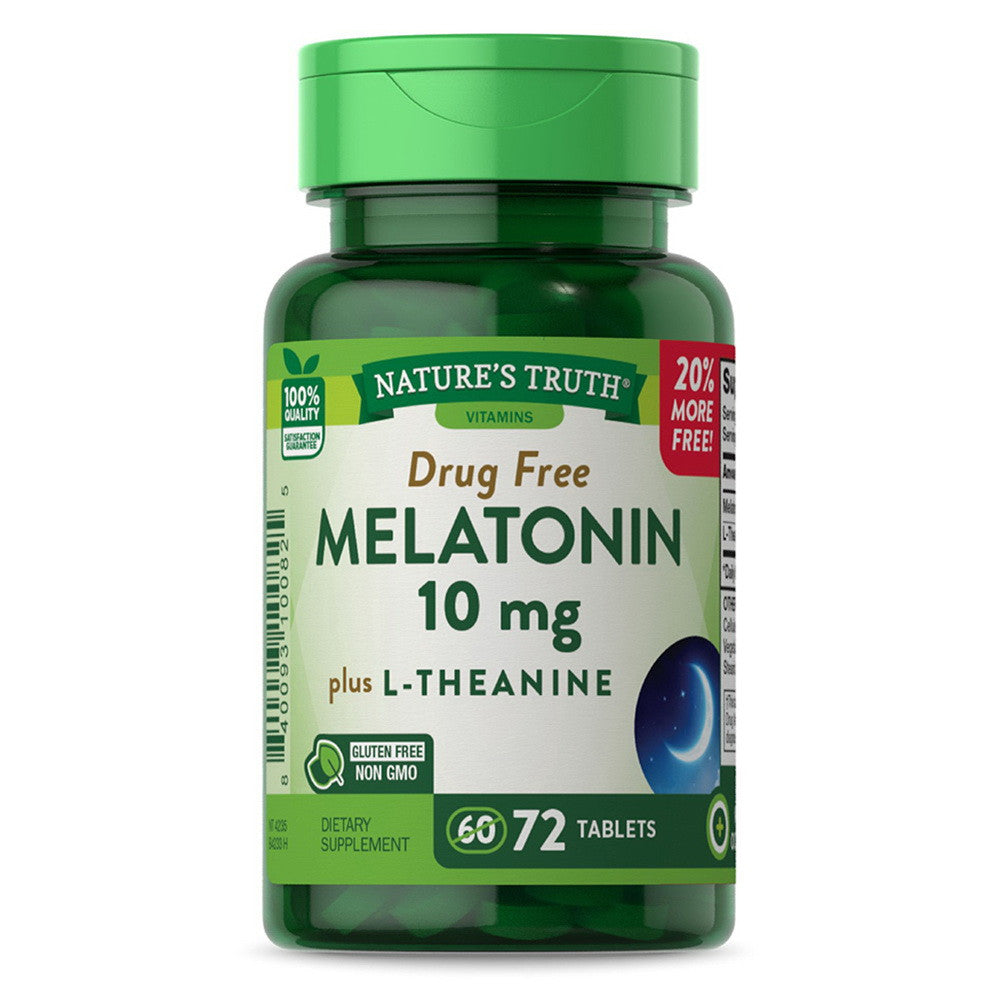 Natures Truth Maximum Strength Melatonin 10mg Tablets, 72 Ea